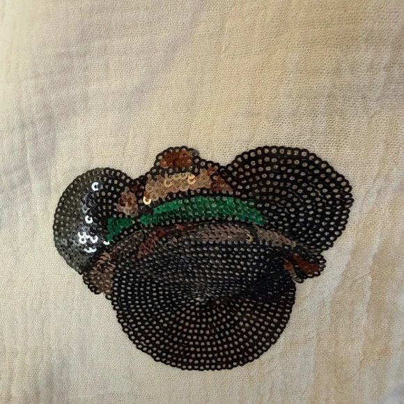 Ellory Kate Animal Kingdom sequin top Mickey Disney - Picture 3 of 5